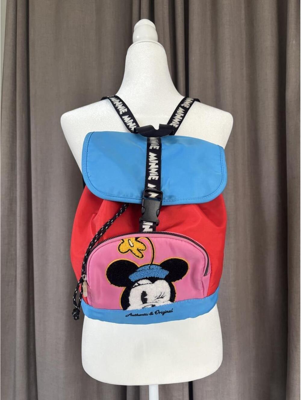 2023 Disney Parks Minnie Mouse Embroidery Backpack ❤️🩵🩷